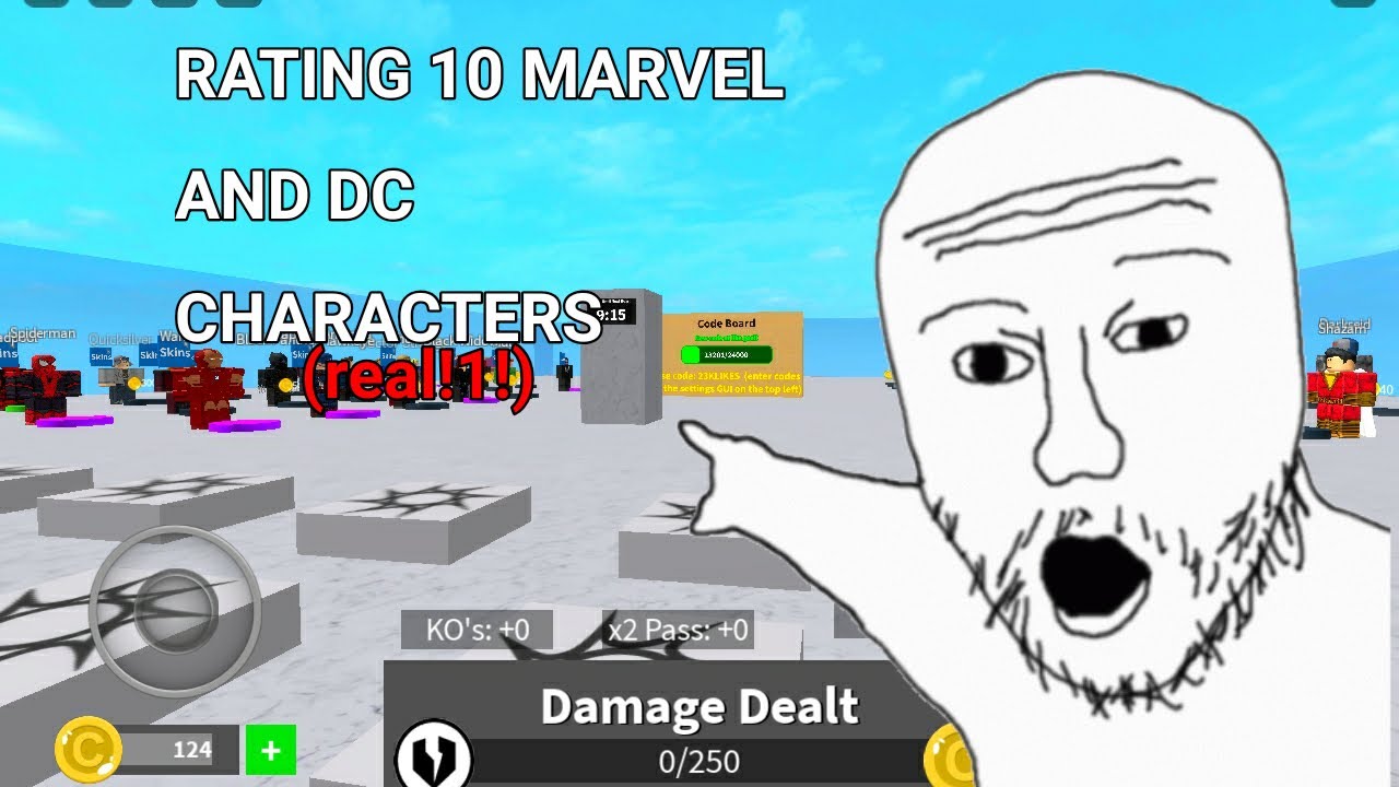 My top 10 Marvel and DC battlegrounds characters with adaptive69!