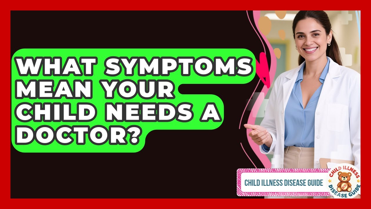 What Symptoms Mean Your Child Needs A Doctor? - Child Illness Disease Guide