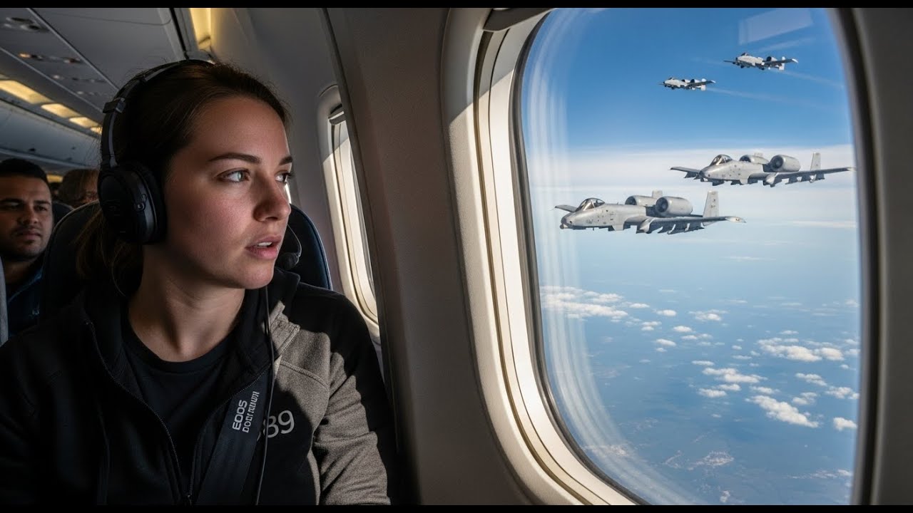 “She Was Just Passenger 89 — Until Her Voice Made A-10 Pilots Salute Mid-Air”