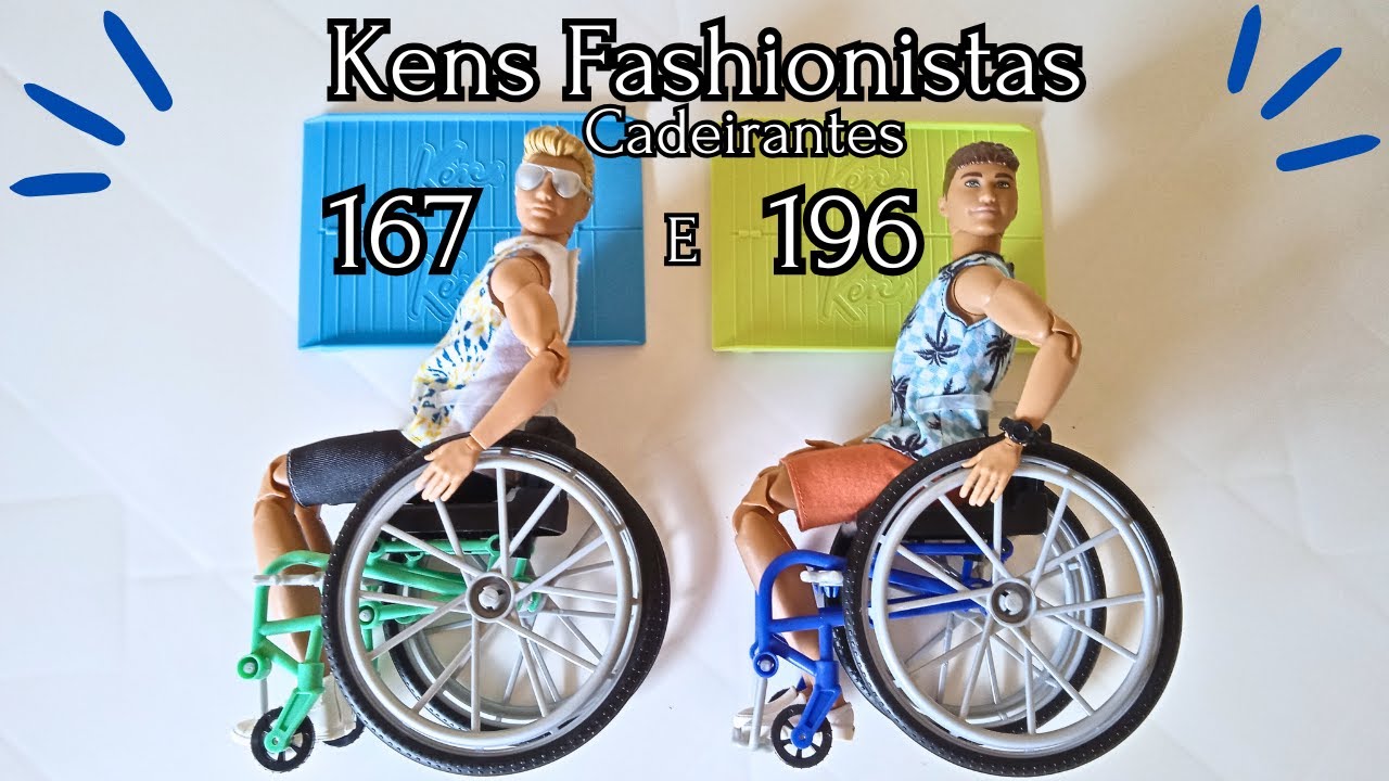KENS FASHIONISTAS CADEIRANTES (167 e 196) | Detalhes dos bonecos + Look Extra