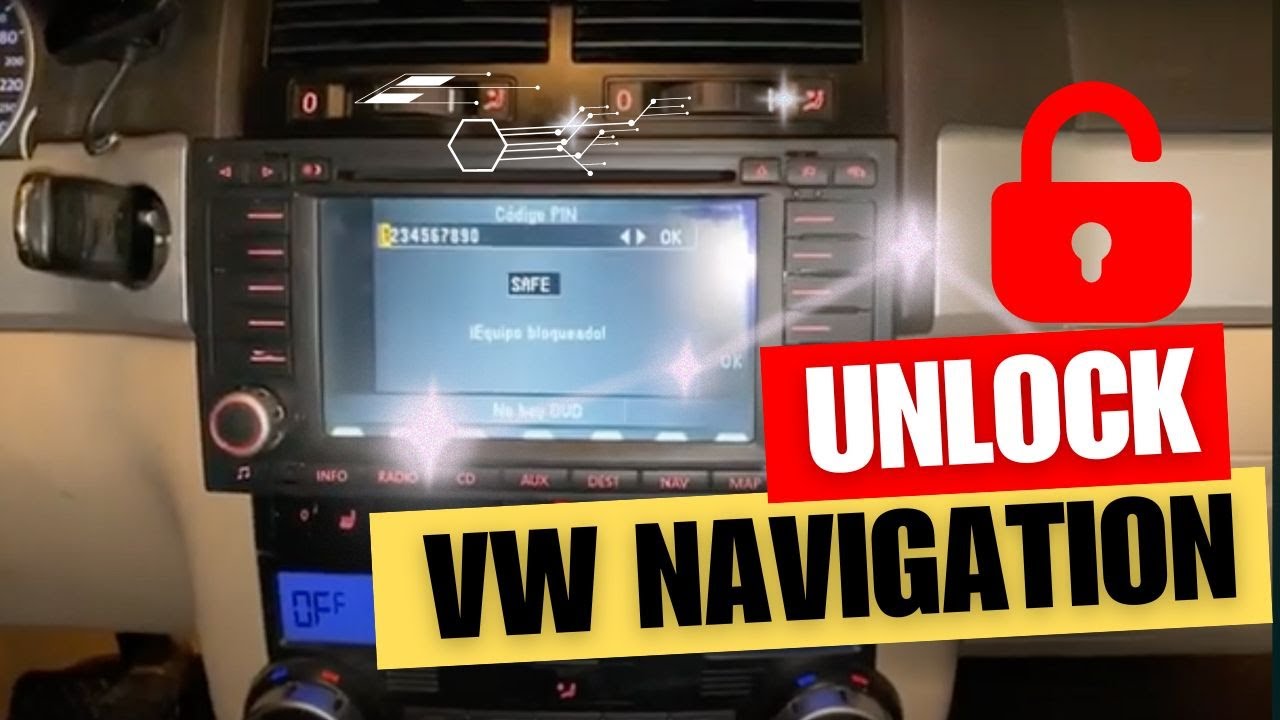 VW Touareg Radio Navigation CODE UNLOCK