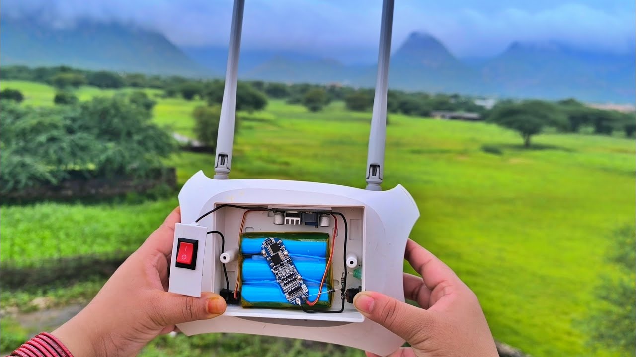 Build a Mini UPS for WiFi Router | Auto Switching Power Backup