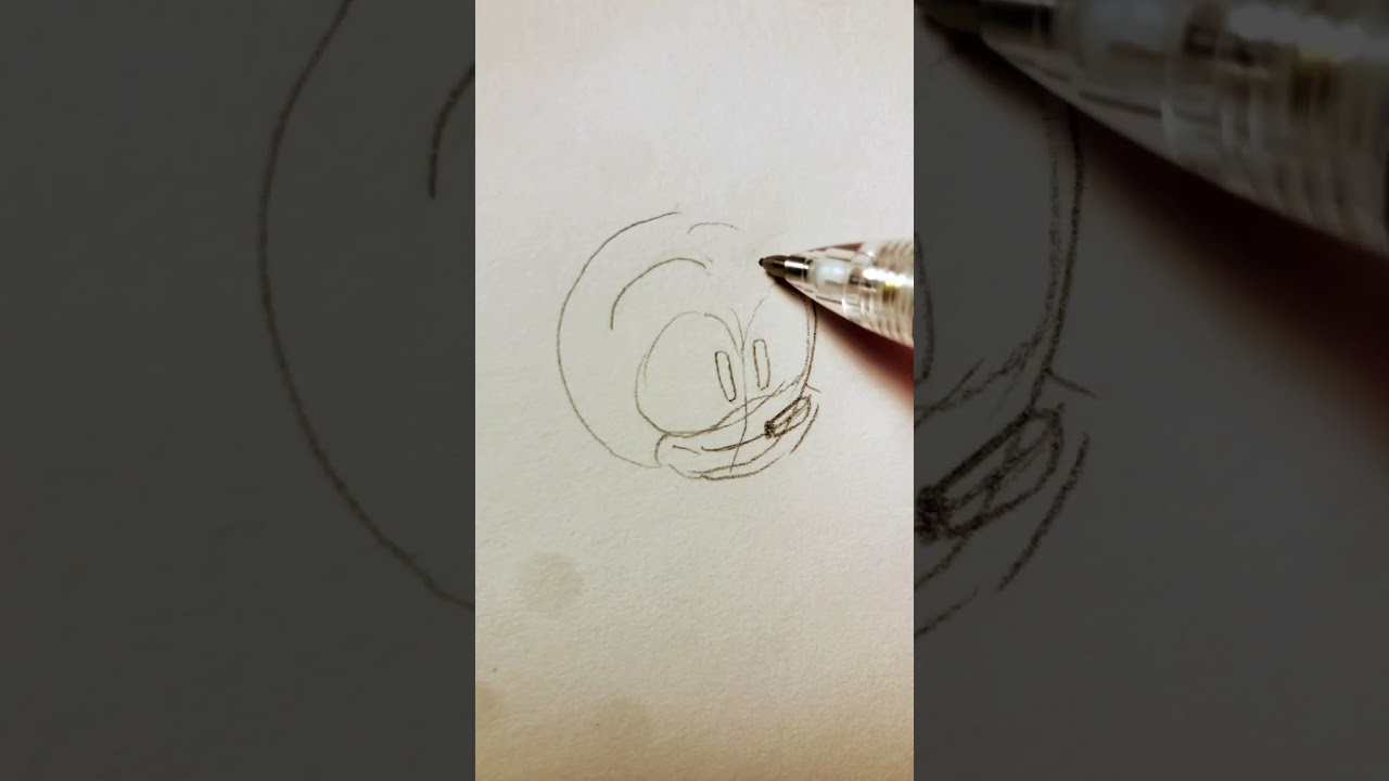 How to draw sonic aaaaa