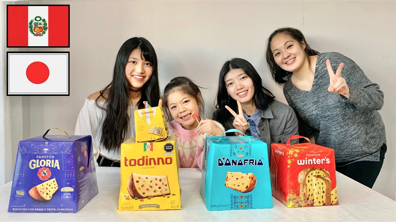 JAPONESAS PROBANDO PANETONES PERUANOS