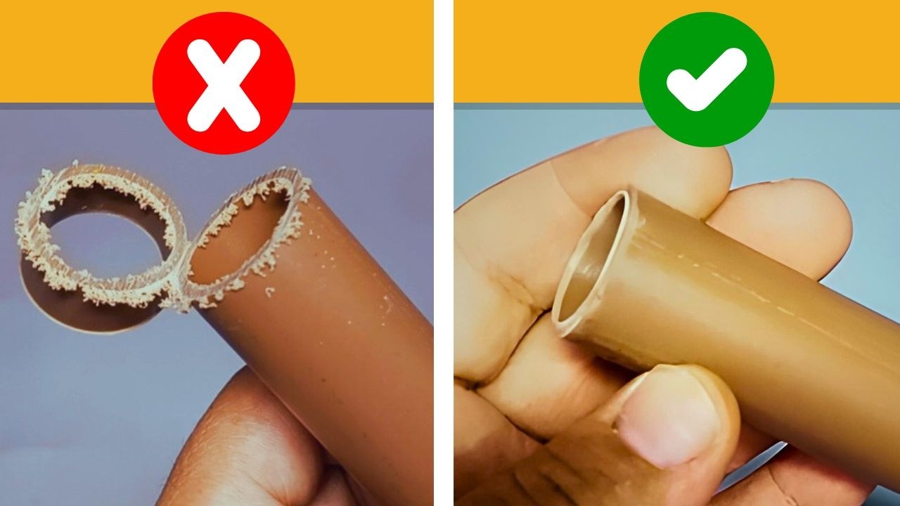 Corte Limpo: Como cortar Tubos de PVC sem Rebarbas!