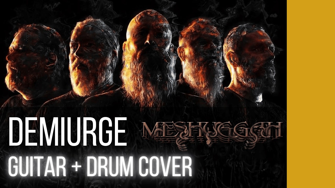 Meshuggah –Demiurge (Guitar & Drum Cover) | Marco Camedda ft. Matteo Fois