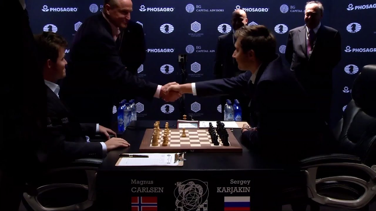 World Chess Championship 2016 Carlsen v Karjakin Game 1