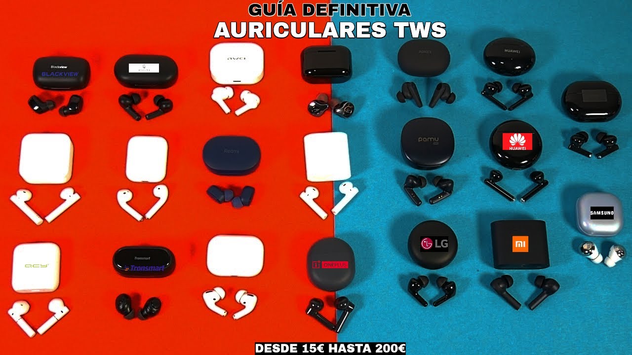 GUÍA definitiva de AURICULARES TWS en 2021 🎧 22 modelos desde 15€ a 200€ | ¿CUÁL es para ti?