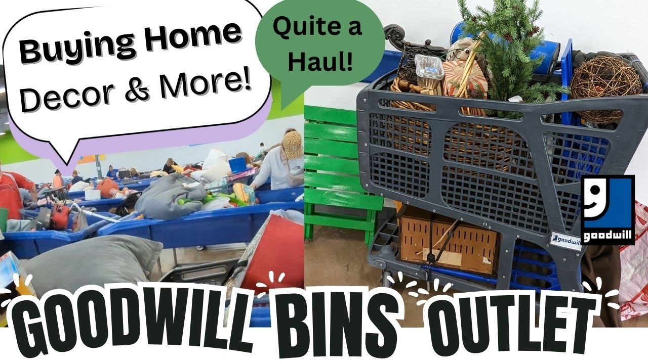 GOODWILL OUTLET BINS: Prt1- Shopping Home Decor & More! Something New to Tell - Thrift with Us