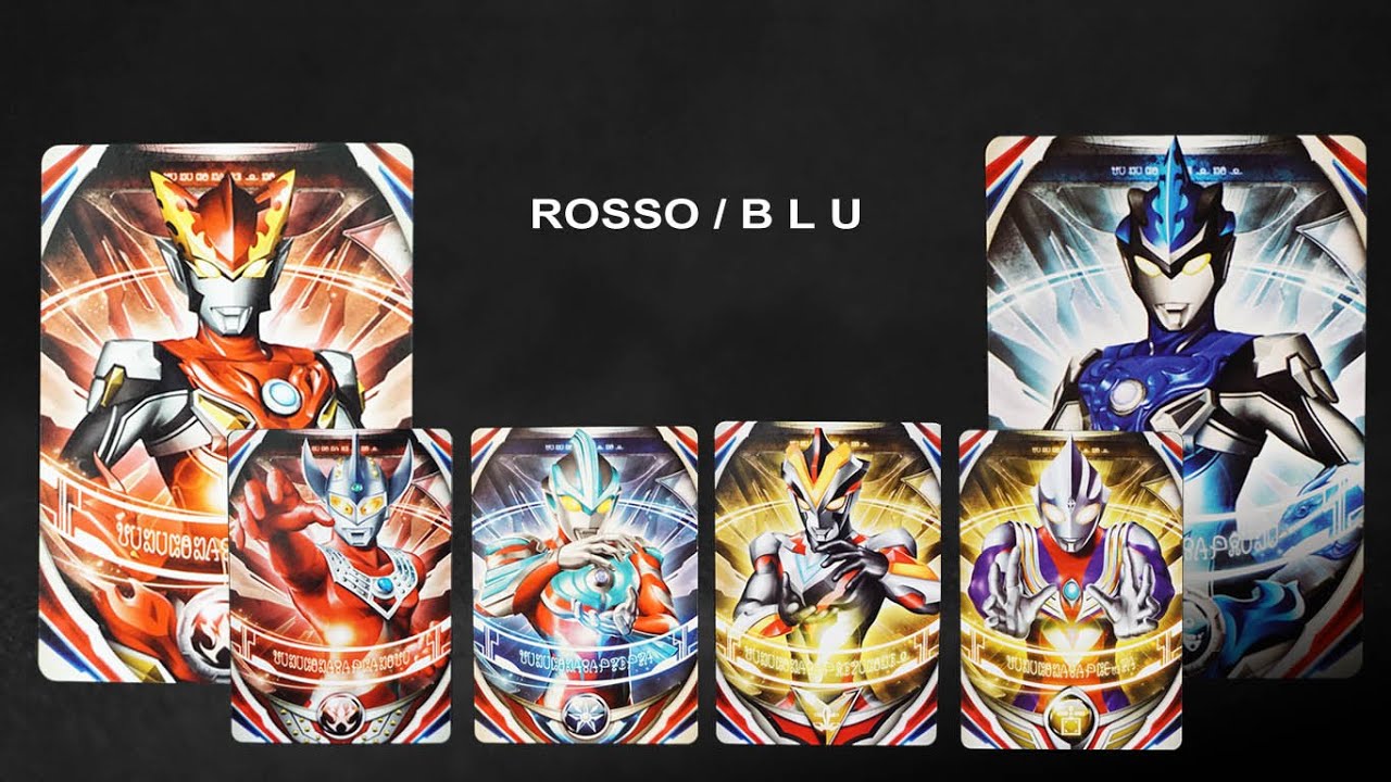 Ultra Replica ORB Ring : Rosso & BLU All form! (Flame, Aqua, Ground, Wind) Ultraman Ruebe