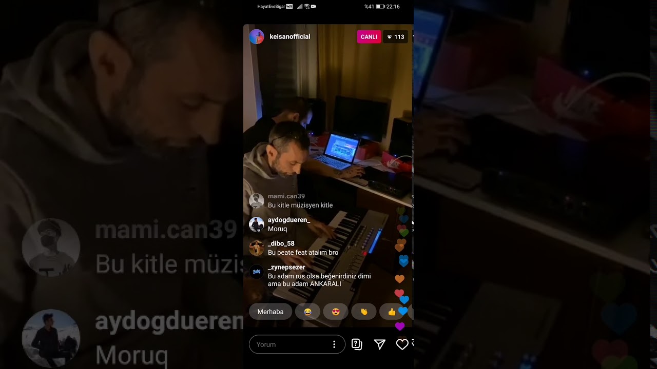 Akşit Baba Keişan'a beat yapıyor