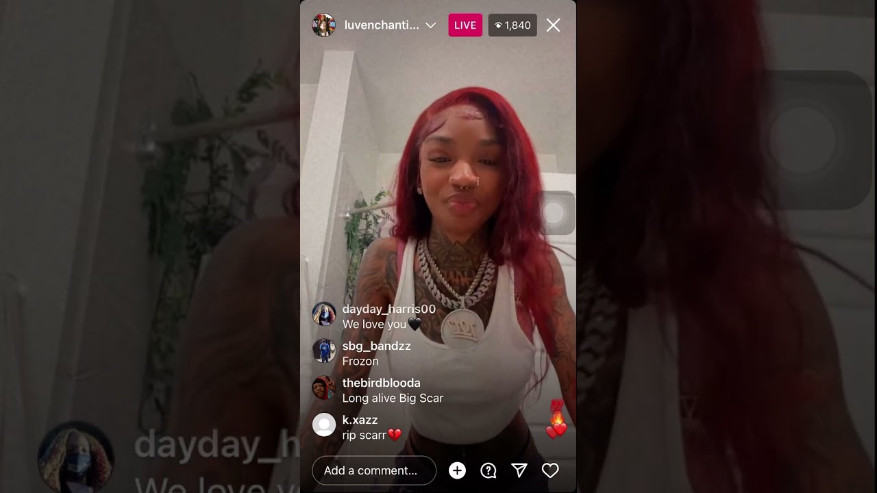 Enchanting Ig live talking about big Scarr