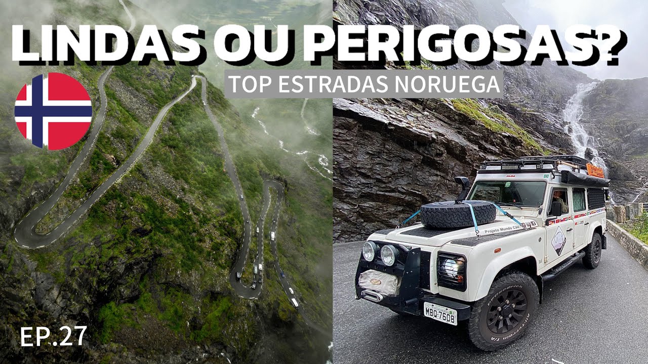 Estradas que dizem que são as mais bonitas e perigosas da Noruega, será? Land Rover Defender (Ep.27)