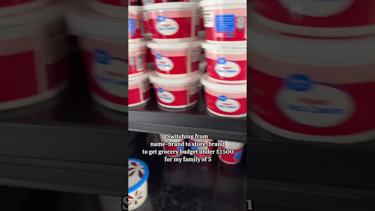 В бюджет на продукты питания входит отказ от товаров известных брендов в пользу товаров собственн...