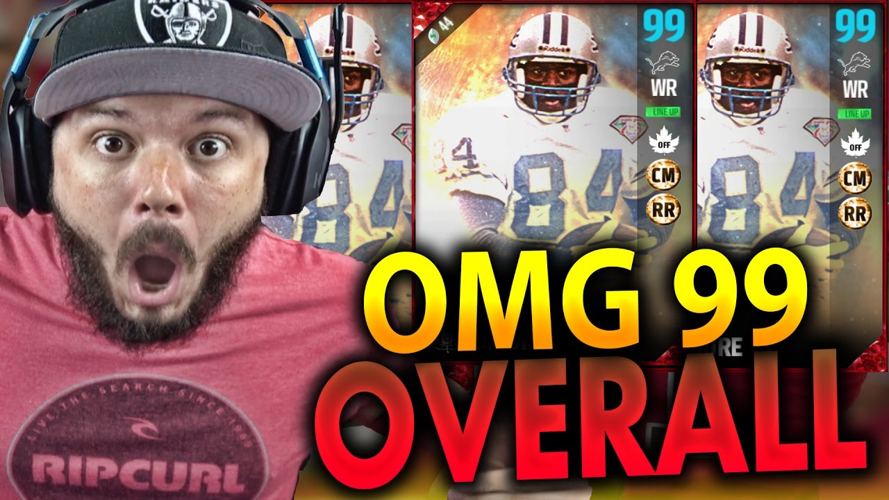 OMG FIRST 99 OVERALL!! INSANE - MADDEN 17 ULTIMATE TEAM PACK OPENING