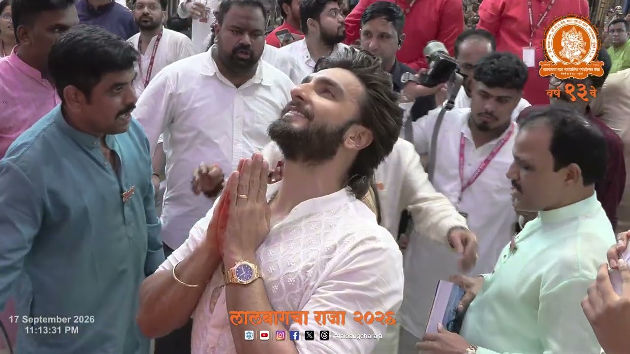 Ranveer Singh, Actor at Lalbaugcha Raja 2026