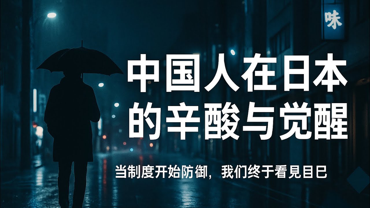 中国人在日本的辛酸与觉醒，当制度开始防御，我们终于看见自己
