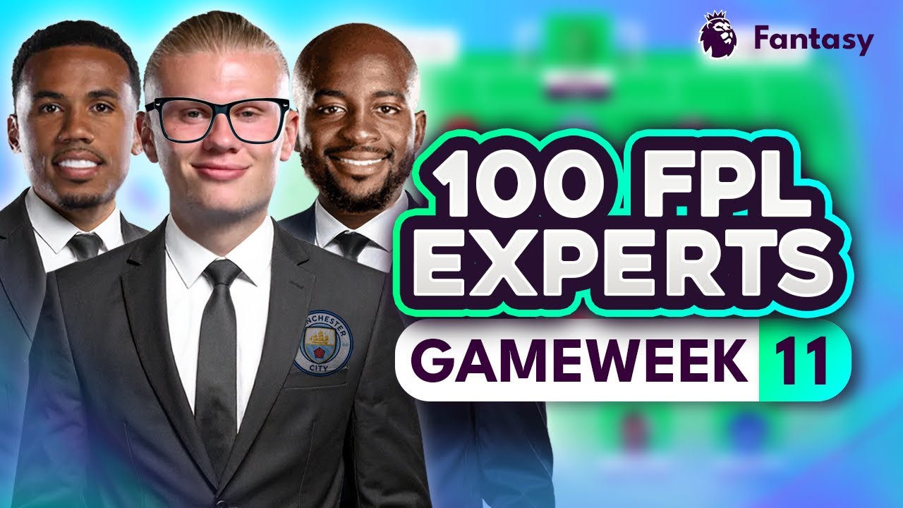 FPL GW11 EXPERT: трансферные тренды и лучший капитан! 🧠 100 экспертов раскрывают планы команд на ...
