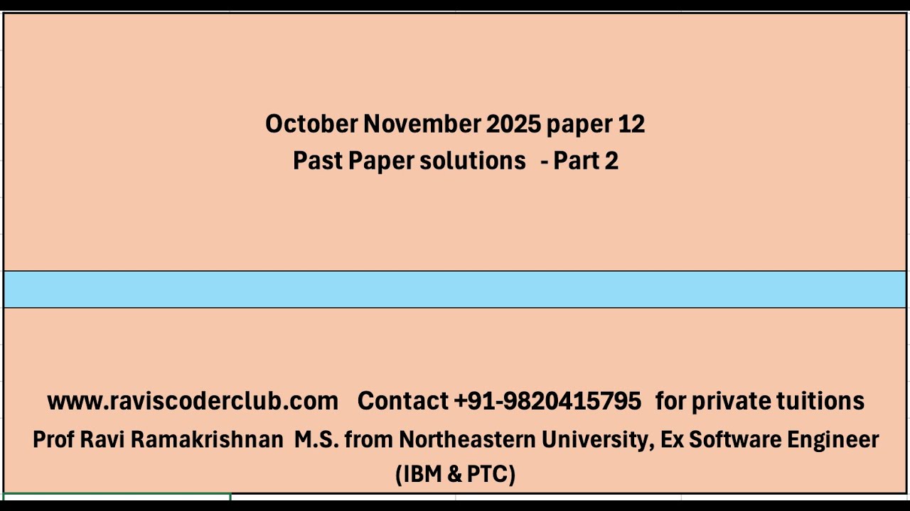 👉 IGCSE Computer Science 0478 Paper 12 | Oct Nov 2025 | Full Worked Solutions- part 2