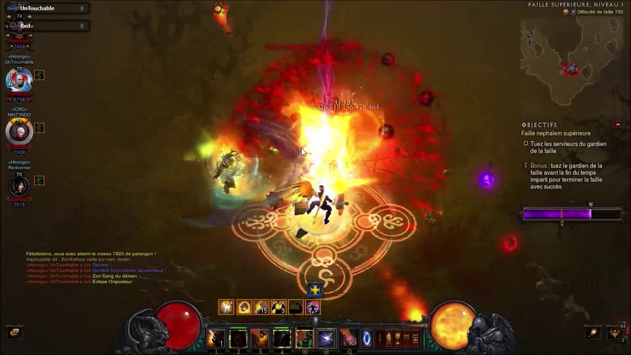 Diablo 3 | GR150 4 Players - Support Barb PoV