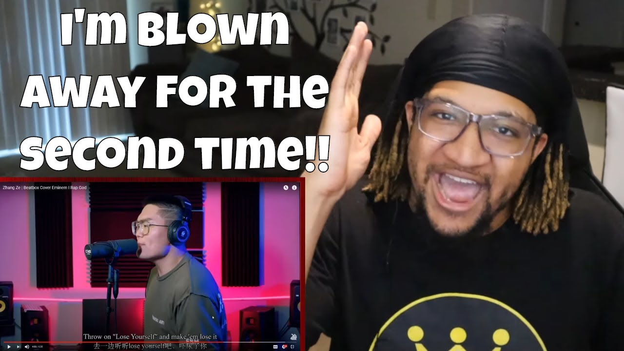 (Reaction) Zhang Ze | Beatbox Cover Eminem I Rap God