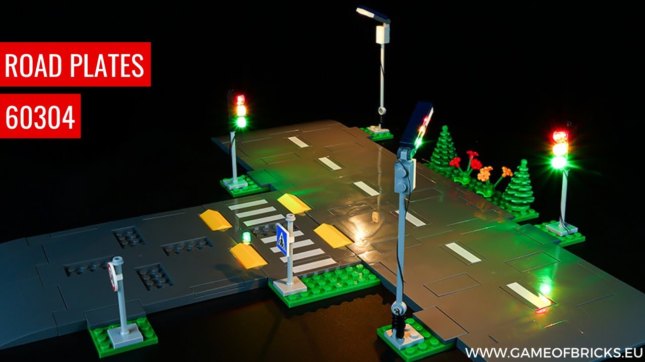LED Light Kit for LEGO Road Plates 60304 Light Kit