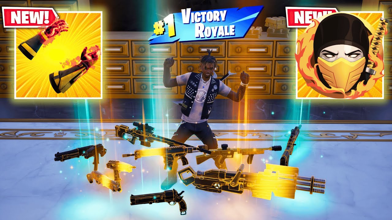 ALL NEW EXOTIC GUNS + NEW SCORPION'S KOMBAT KIT MYTHIC IN FORTNITE (NEW Fortnite Chapter 6 Season 2)