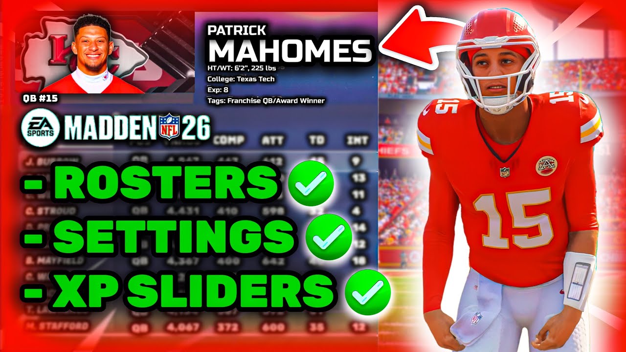 ЛУЧШАЯ настройка франшизы Madden 26 — реалистичные составы, слайдеры опыта и многое другое!