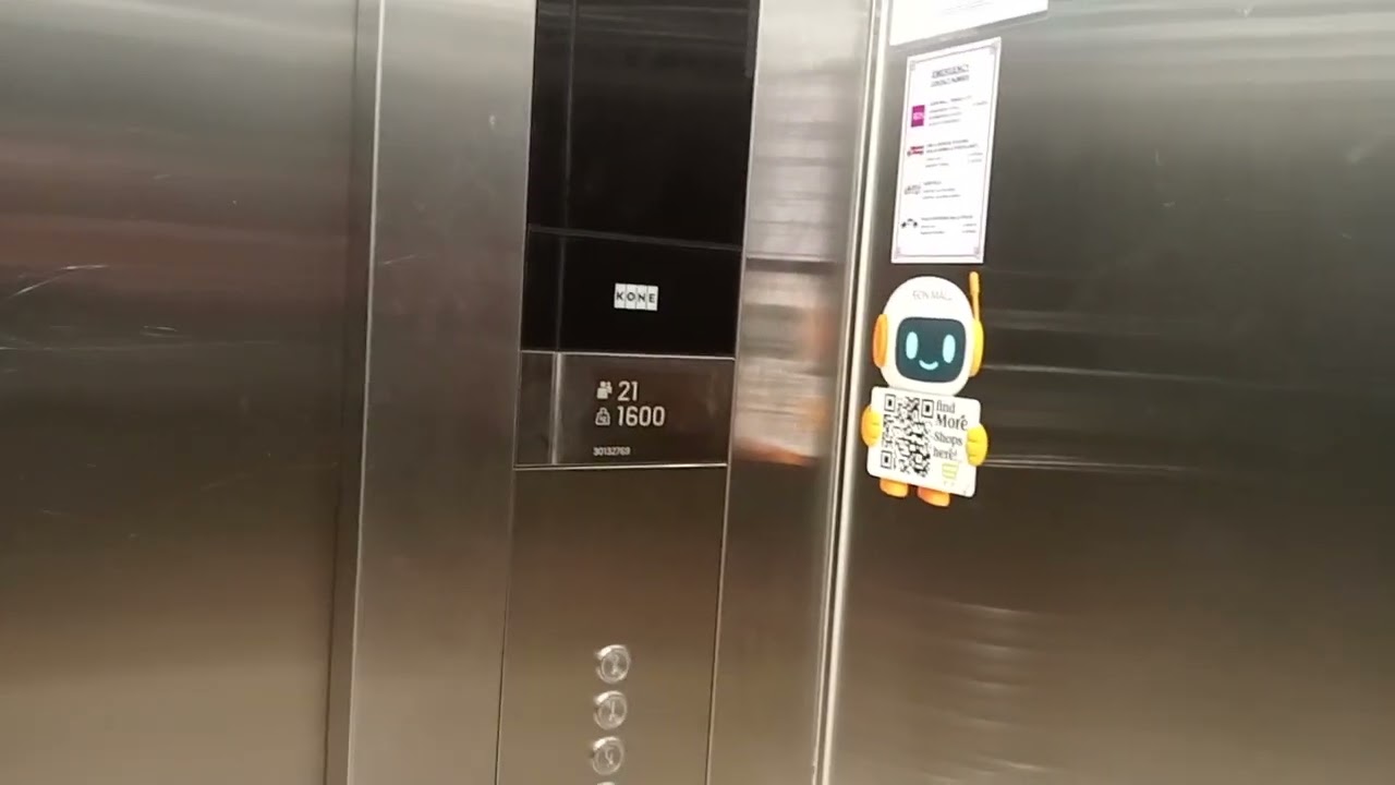 Kone Traction elevator at AEON Mall Terbrau city Johor batru Johor Malaysia 