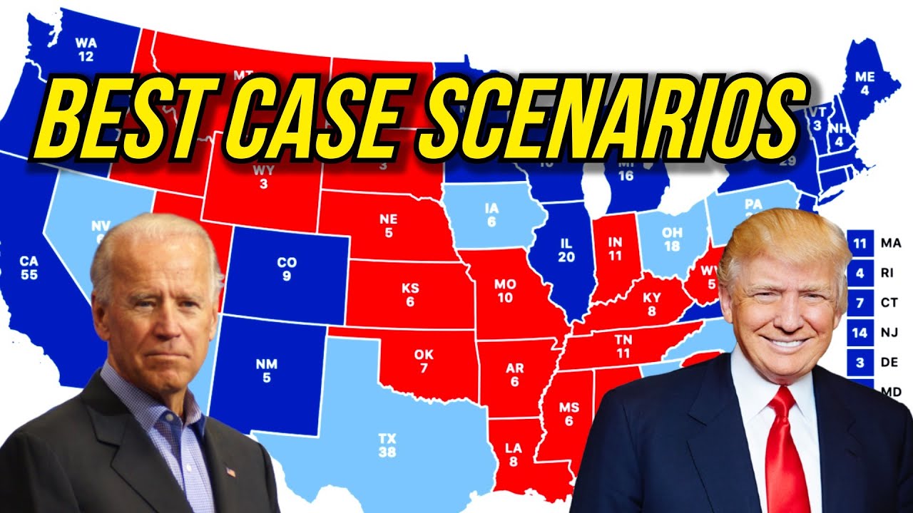 Best Case Scenarios for Trump and Biden - 2020 Election Night