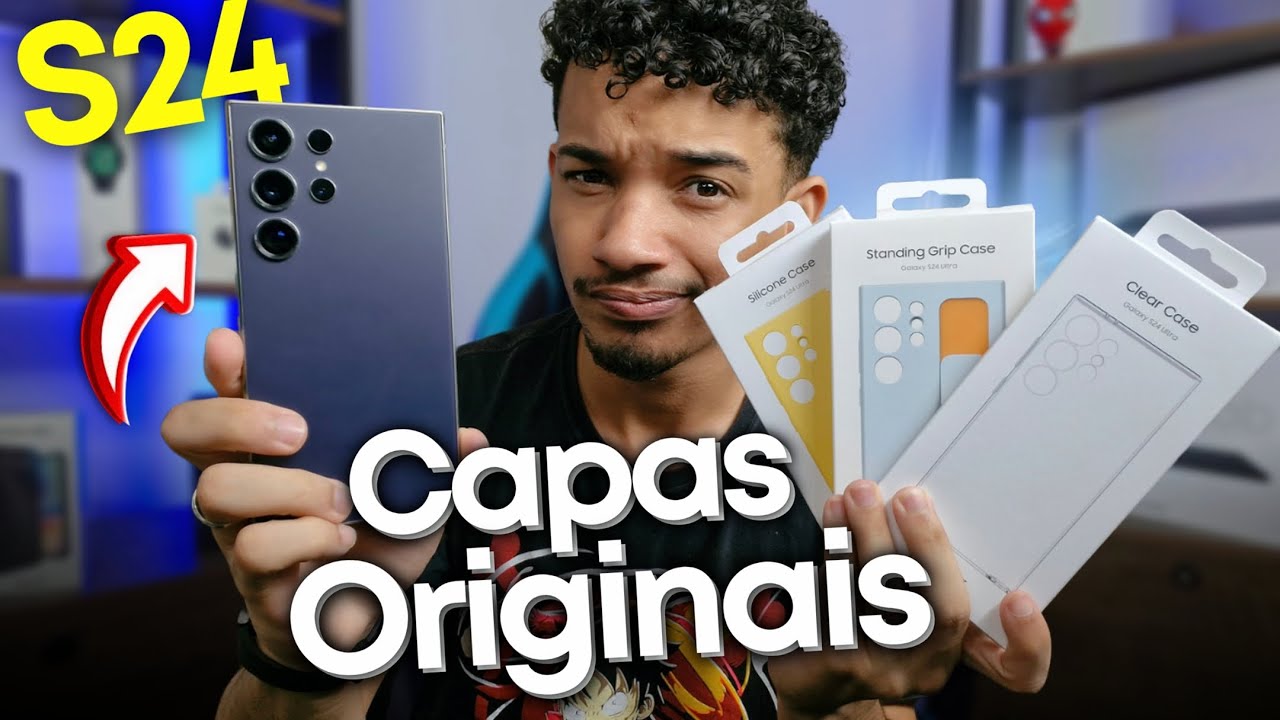 COMPREI as Capas ORIGINAIS do Samsung Galaxy S24 Ultra - Valem A PENA?