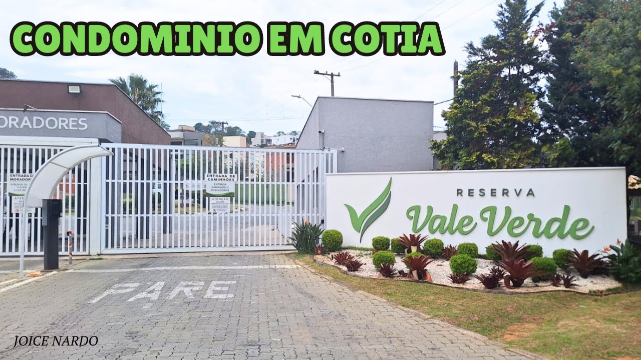 Condomínio RESERVA VALE VERDE na Cidade de COTIA | Um lugar tranquilo para quem procura área verde.