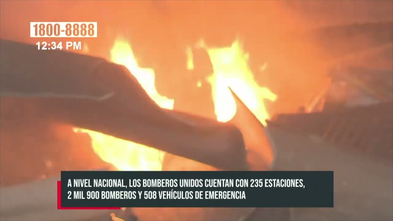 Seguridad garantizada: Nicaragua cuenta con casi 3 mil bomberos al servicio del pueblo