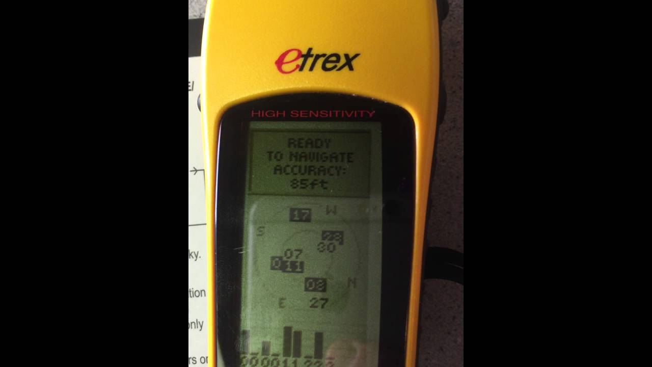 ETREX H HANDHELD GPS PERSONAL NAVIGATOR GARMIN HIGH SENSITIVITY QUICK START !!!!