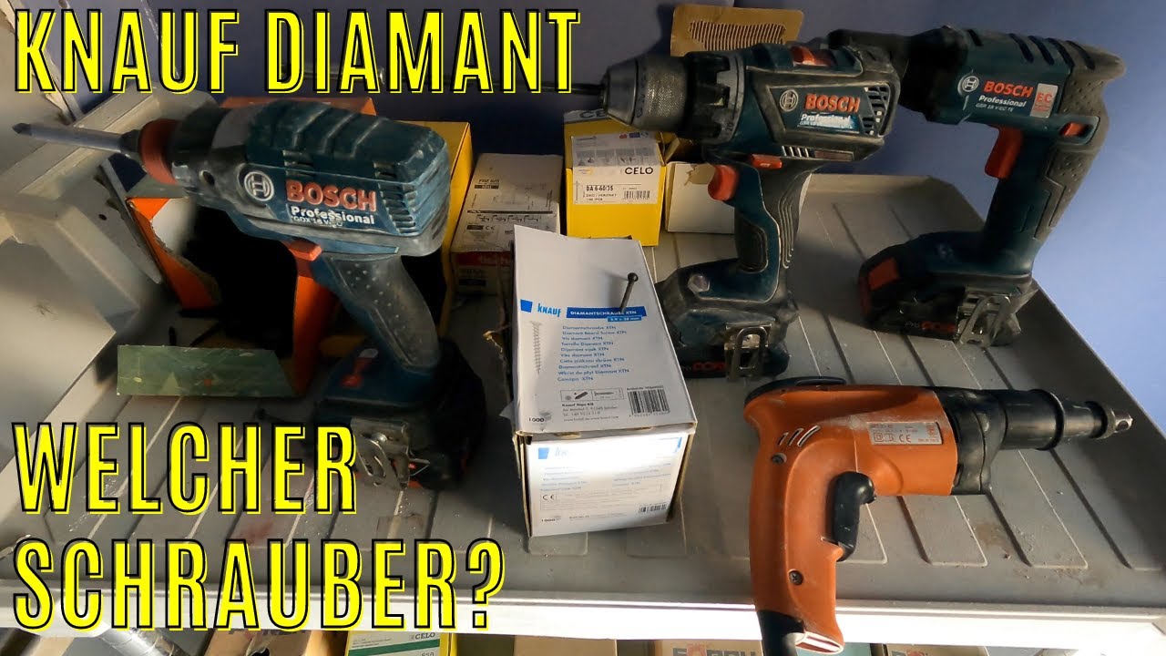 How to: welchen Schrauber verwende ich für Knauf Diamant Platten? Zuschauerfrage / Handwerkeralltag