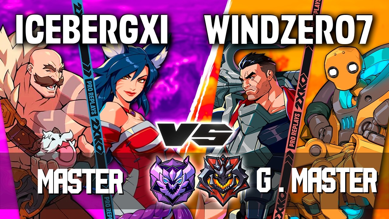 2XKO ▰ ICEBERGXI (Ahri-Braum) vs WINDZERO7 (Darius-Blitzcrank) ▰ 2XKO Pro level replays