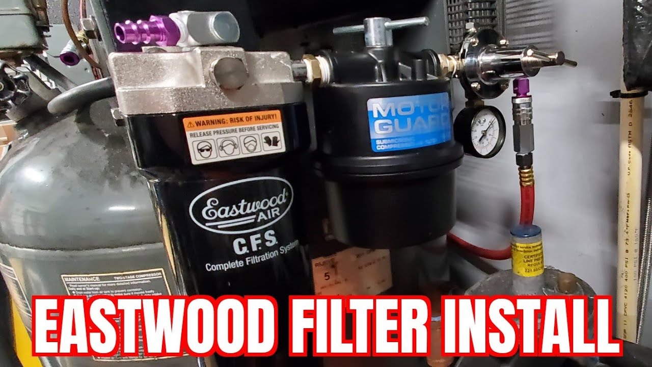 Air Compressor Updates + @Eastwood Company Complete Filtration System Install