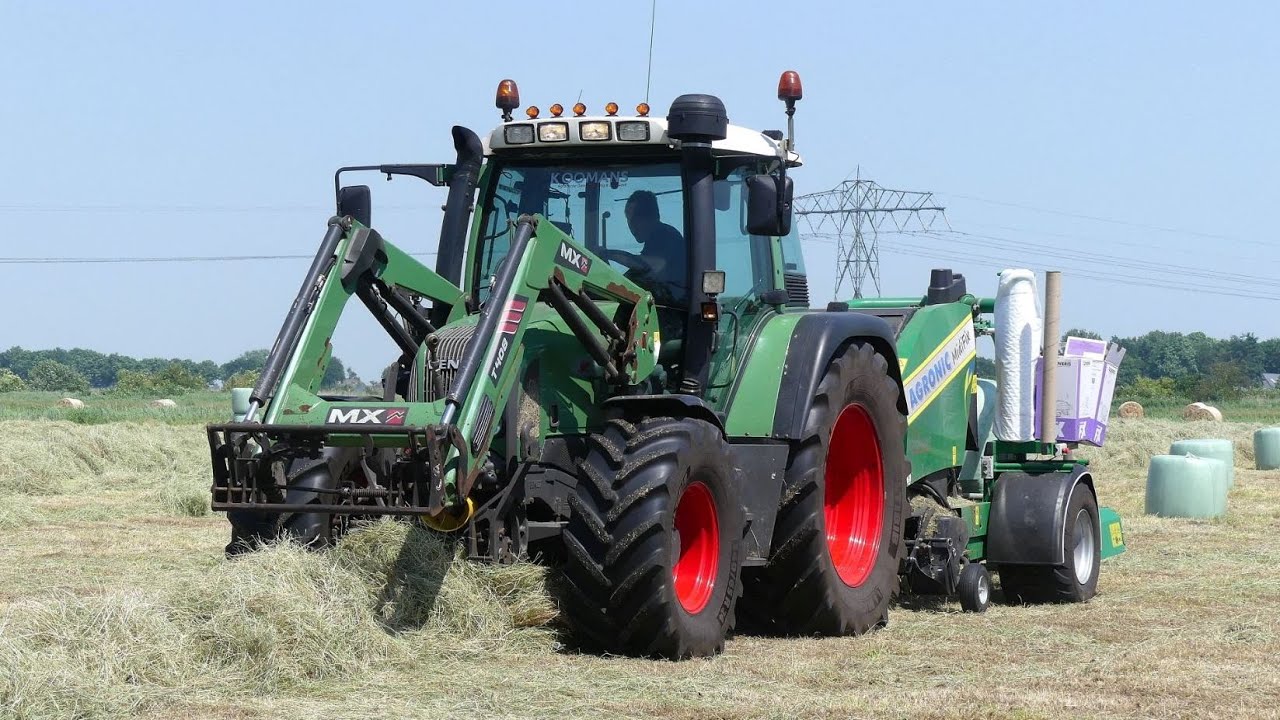 Persen en Wikkelen met AGRONIC MidiFix. Koomans Nieuw- Buinen.