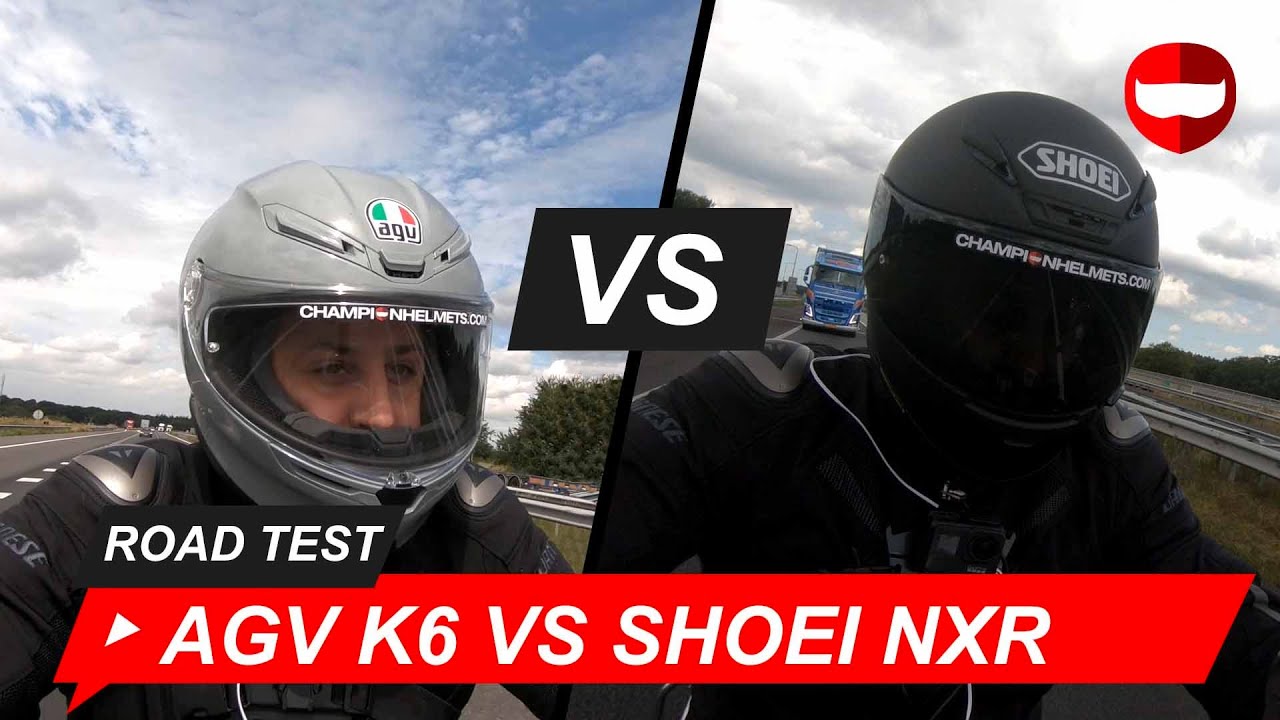 AGV K6 vs Shoei NXR - Road Test - ChampionHelmets.com