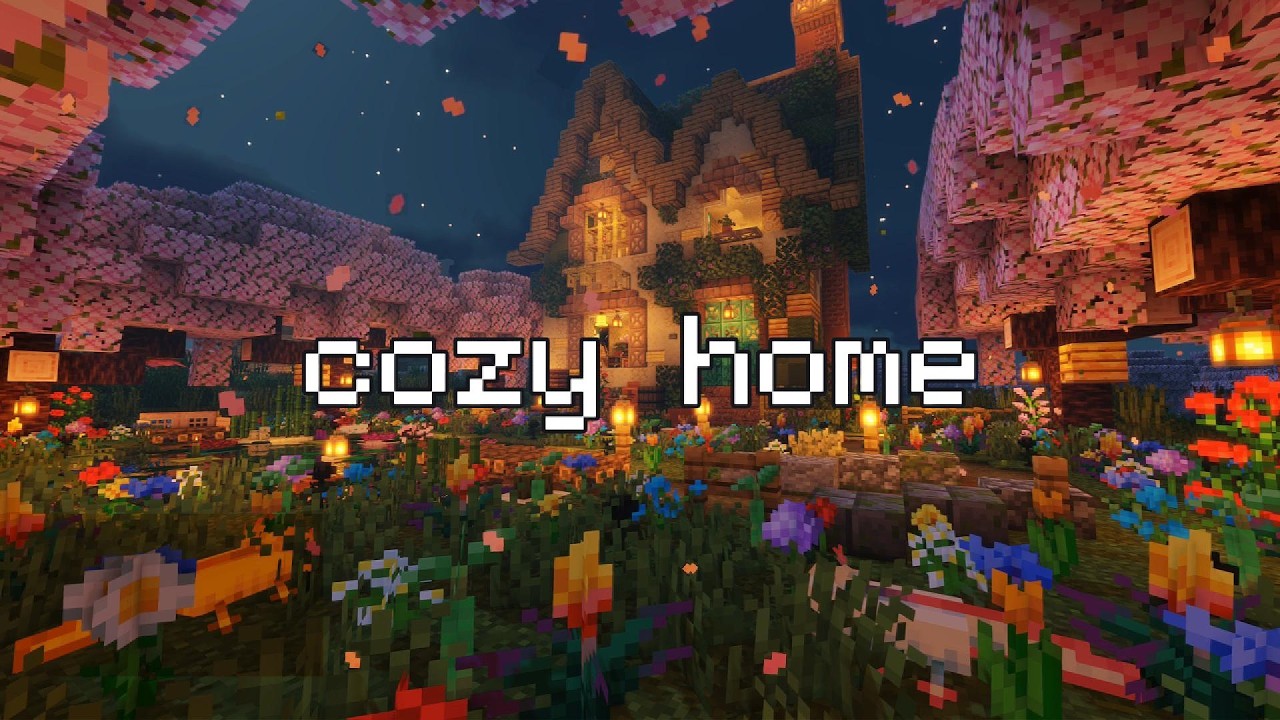 it's been a tough day, tuck into blanket...(minecraft music with rain)