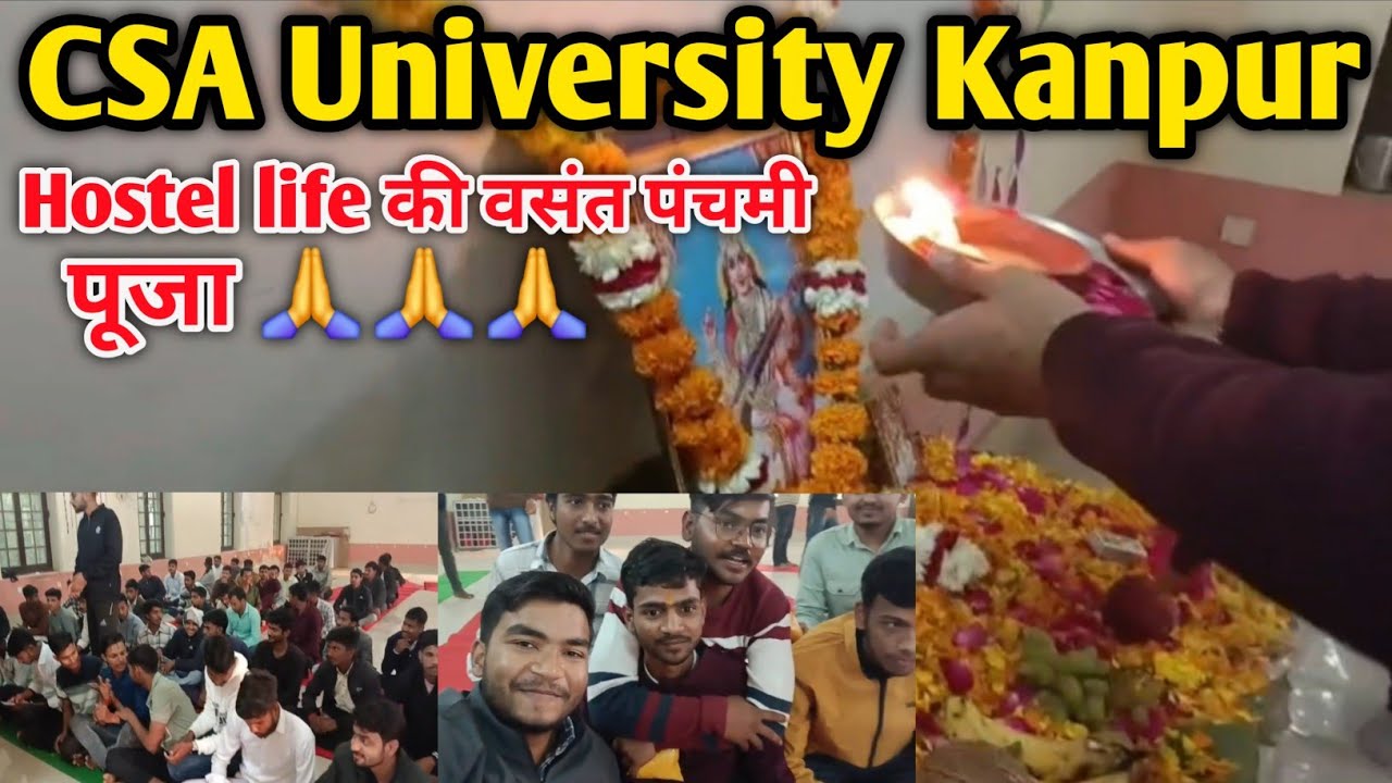 ​Vasant Panchami 2026 Celebration at CSA University Kanpur | Hostel Life Pooja 🌸 