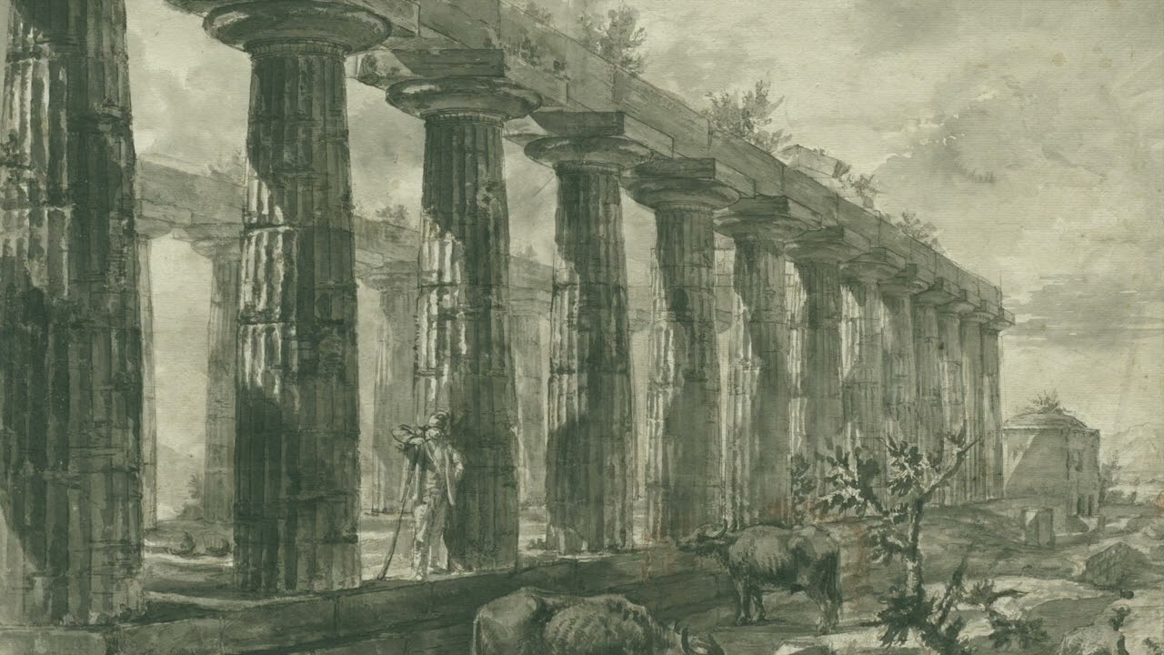 Vintage Art TV Slideshow Wallpaper | Abandoned Acropolis | Single Image 1 Hour No Sound