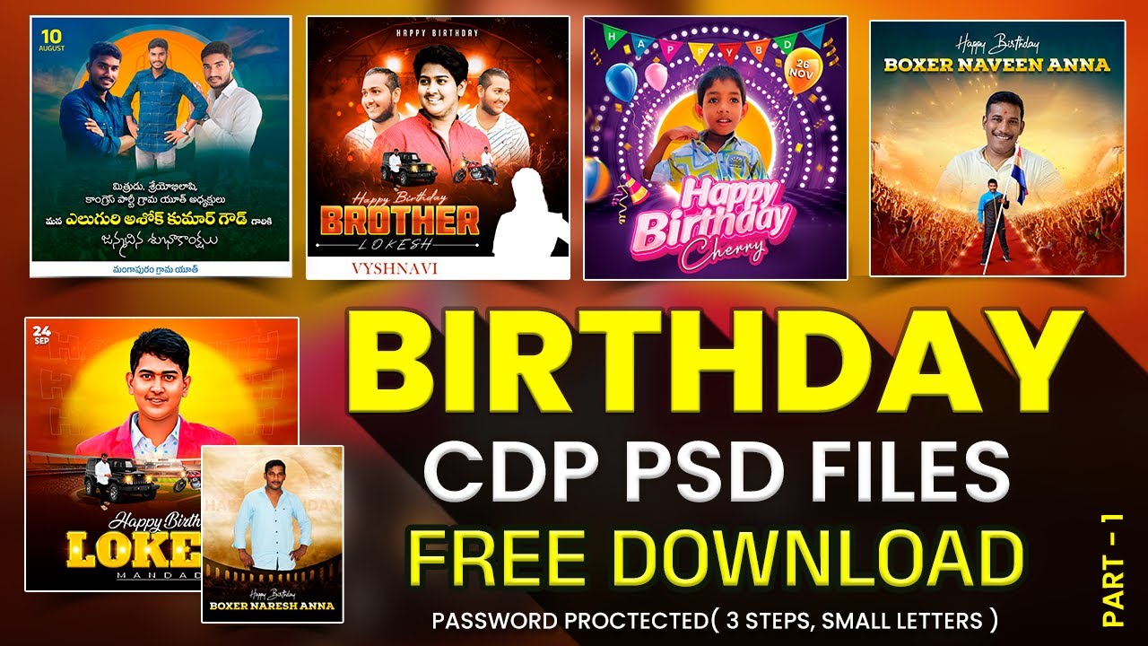 Birthday Cdp PSD Files FREE Download 2024 (Link in Description) #birthday #cdp #psd #free #download