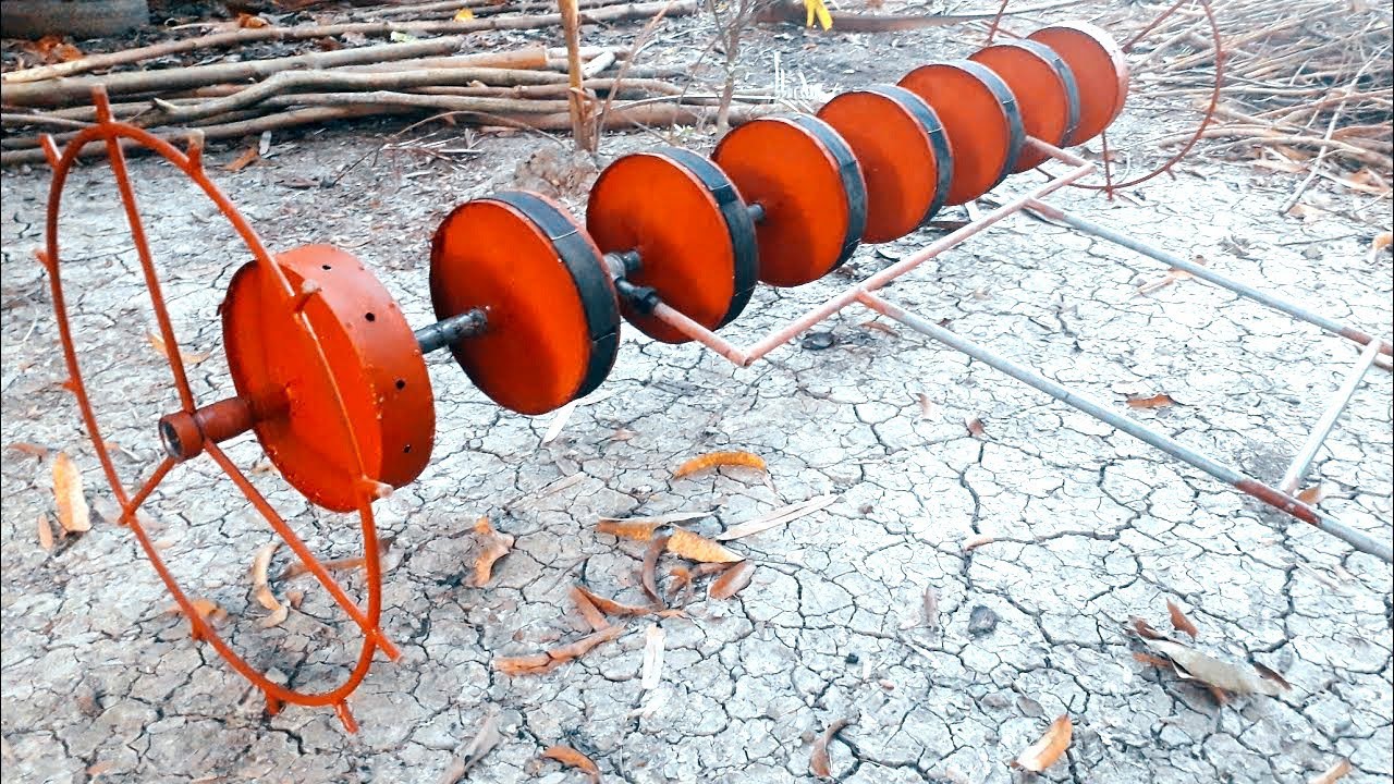 #4 - DIY Homemade Paddy Rice Drum Seeder from Scraps...for wet and dry seeding...