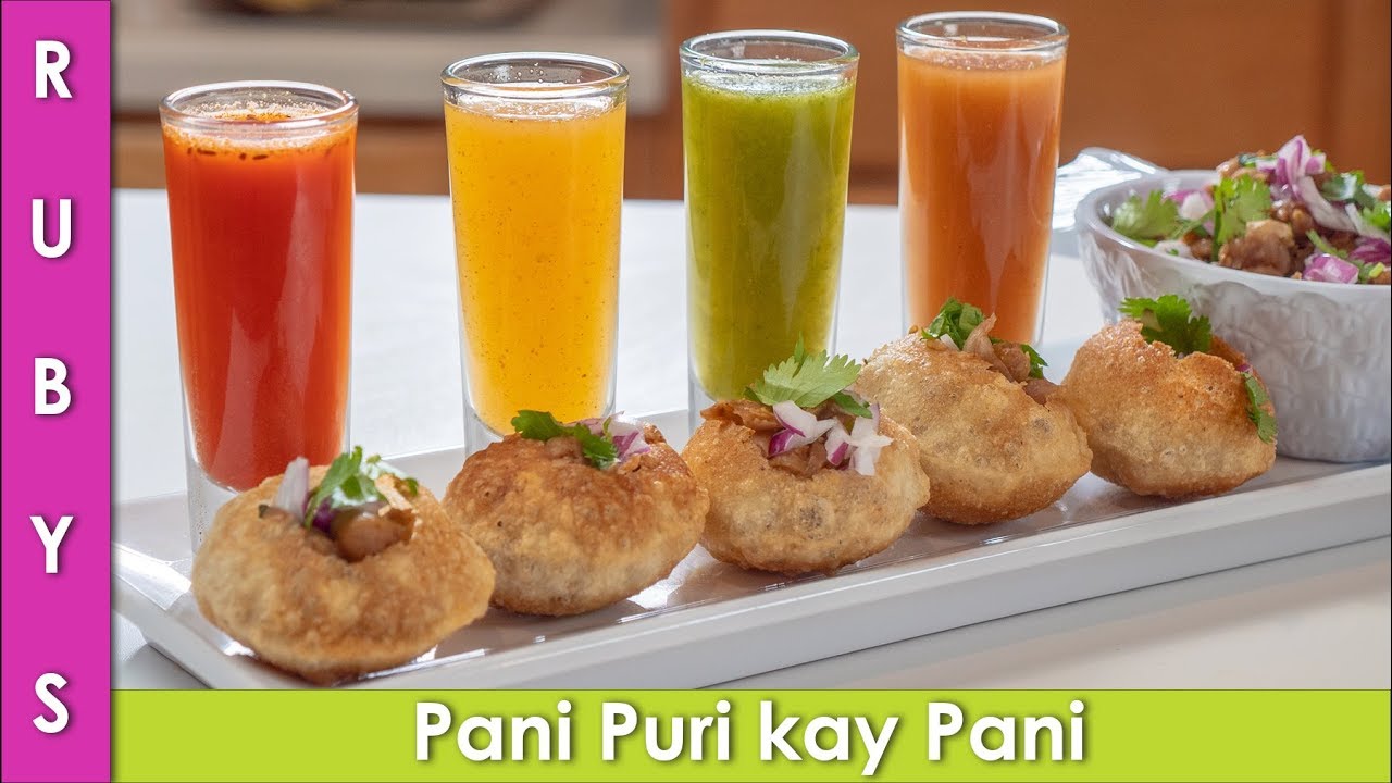 Pani Puri ka Pani aur Cholay Easy Gol Gapay Shots Water Recipe in Urdu Hindi  - RKK