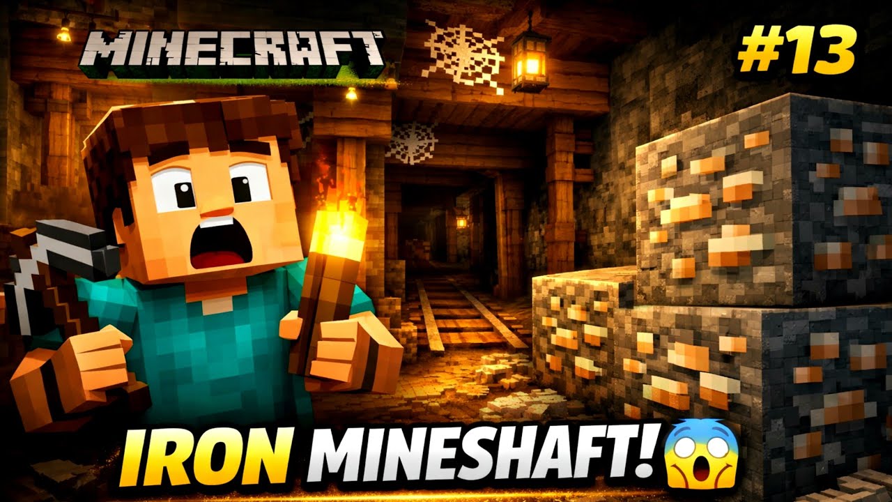 Mineshaft Explore Karke Iron Nikala 😍 | Minecraft Survival #13