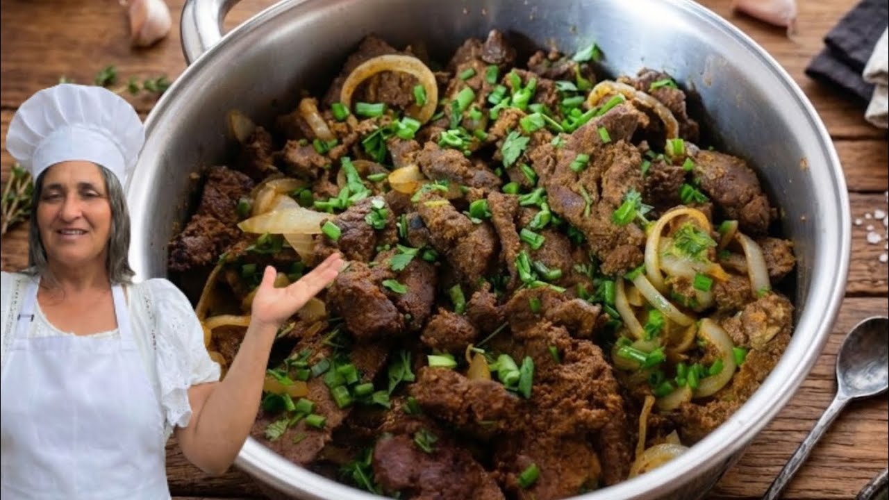 BIFE DE FÍGADO MACIO E SUCULENTO PRONTO EM 7 MINUTOS 😛🐂