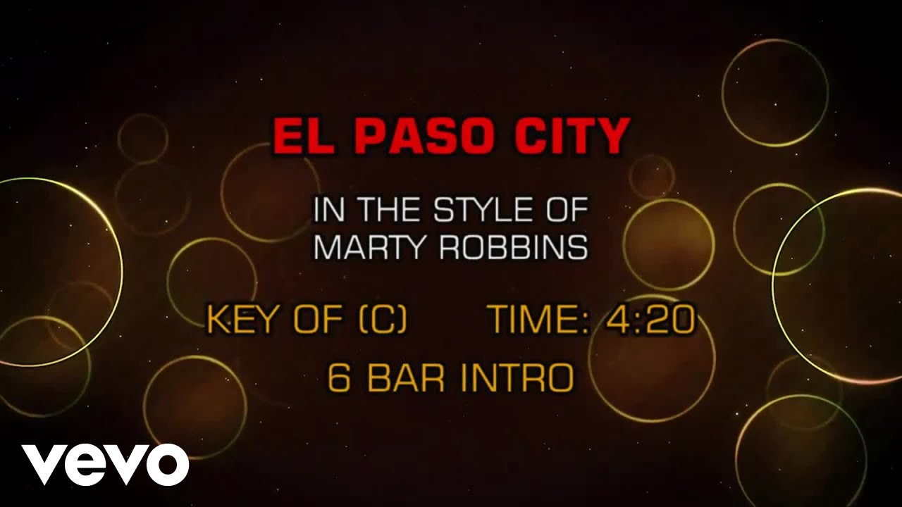 Marty Robbins - El Paso City (Karaoke)