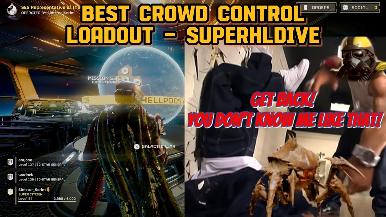 BEST CROWD CONTROL LOADOUT | Super Helldive Max Difficulty | Level 10 | Vs Bugs | Helldivers 2