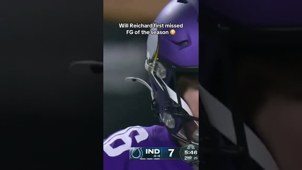 Will Reichard was 14/14 in FGs prior to this kick  🥲 (📺 NBC) #shorts